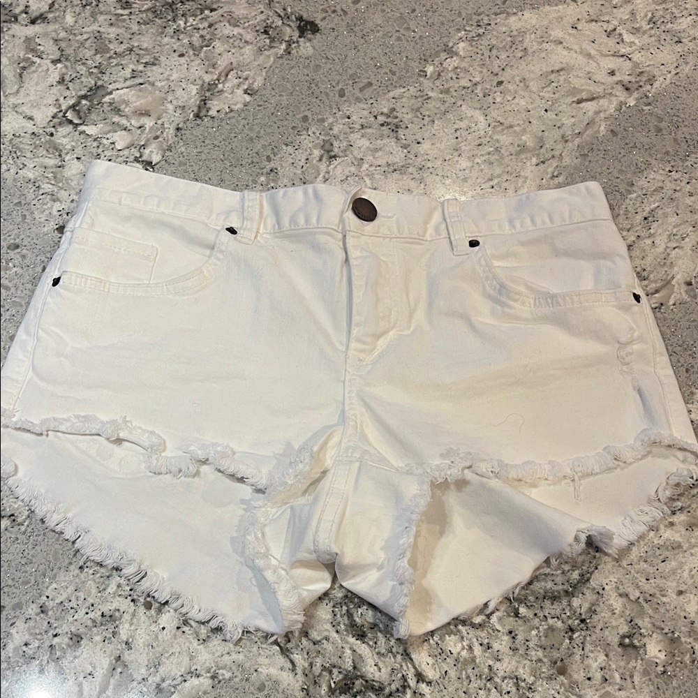 O'Neill White Cutoff Jean Shorts Size 29
